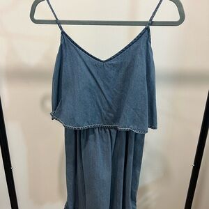 Old Navy Denim Cami Ruffle Dress - Small